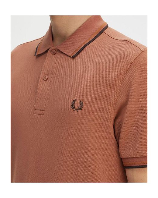 Fred Perry Brown Polo Shirt Style for men