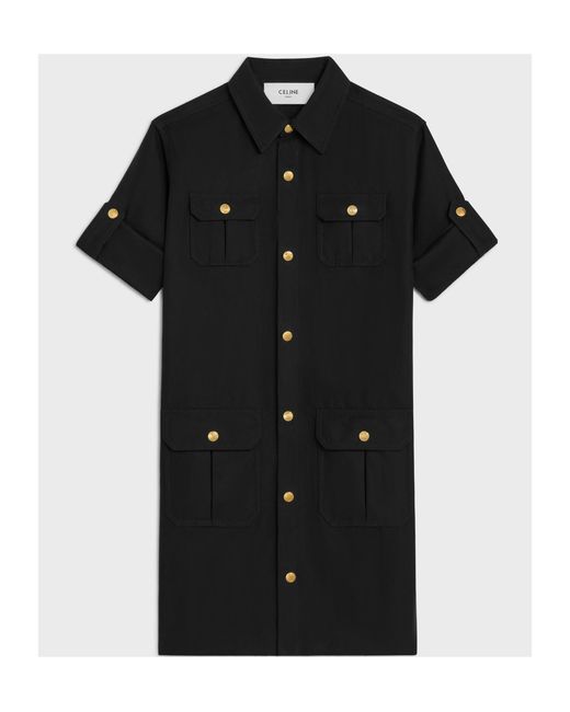Céline Black Reporter Mini Dress