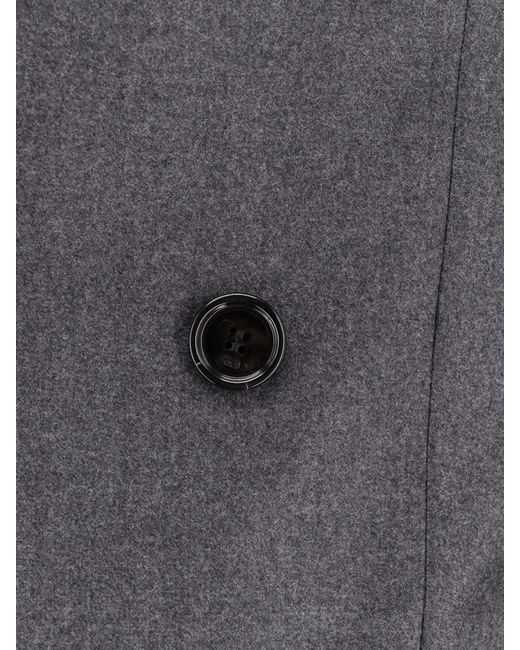 AMI Black Double Breasted Tailored Blazer for men
