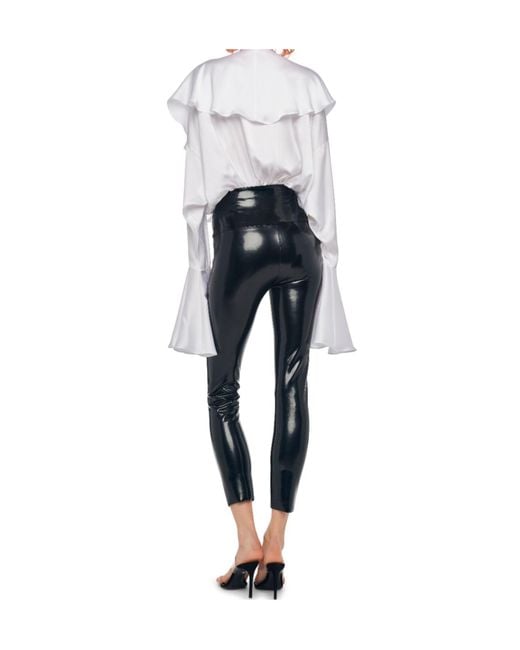 Norma Kamali Blue High-Waisted Trousers