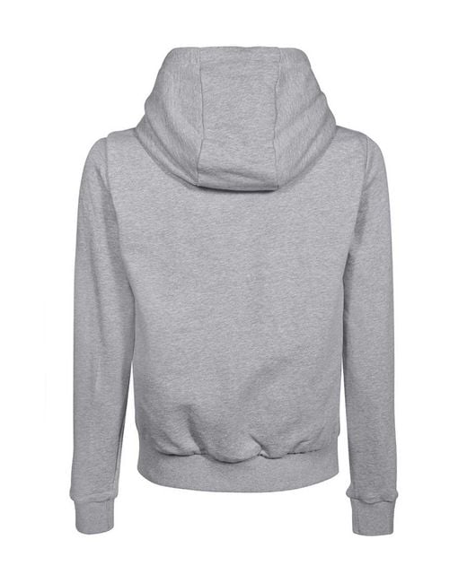 Duvetica Gray Padded Feather-Down Sweatshirt Jacket for men