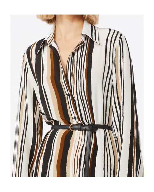 Max Mara White Long Sleeve Dress
