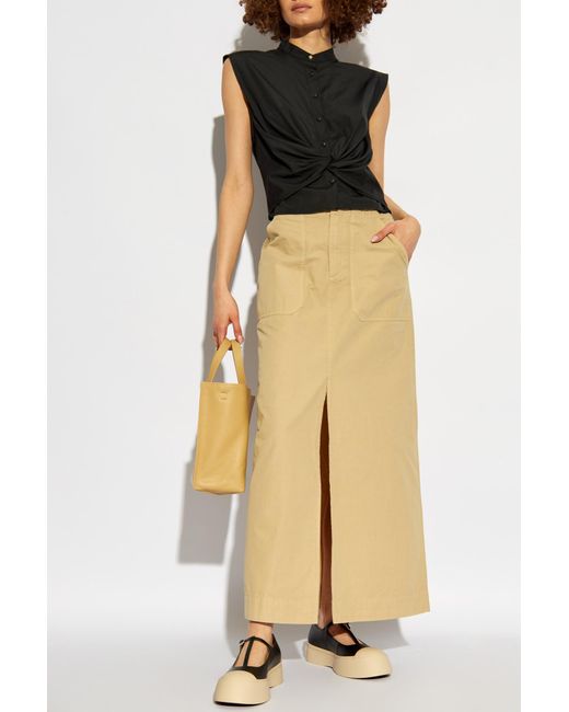 Rag & Bone Natural Split Skirt
