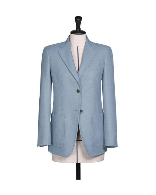 Max Mara Blue Single-Breasted Blazer
