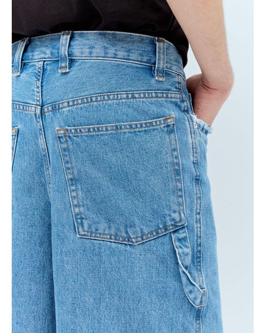 A.P.C. Blue Oakland Denim Shorts for men