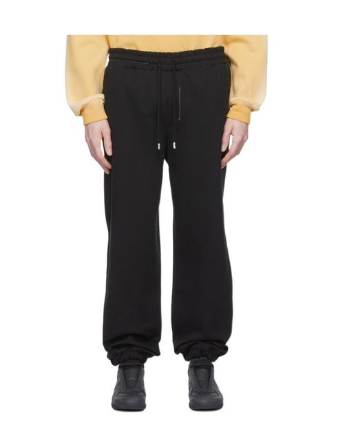 Adererror Black Logo Sweatpants for men