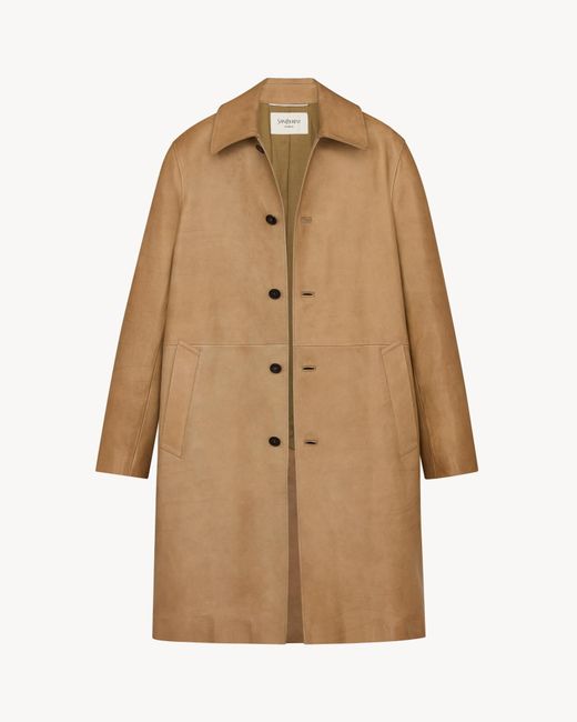 Saint Laurent Natural Coat for men