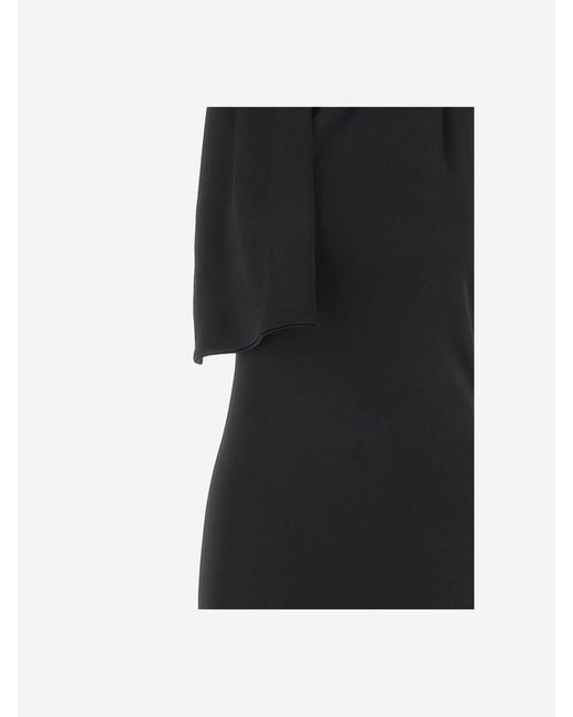 Khaite Black Roza Draped Maxi Dress