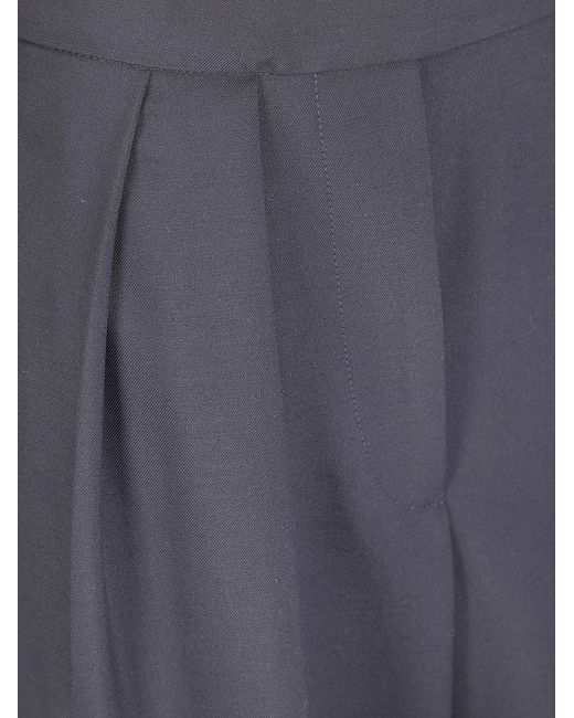 Dries Van Noten Blue Pamplona Wide Leg Pants