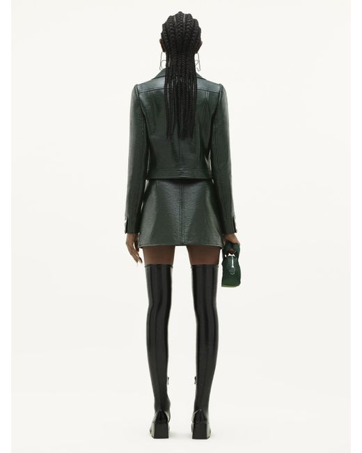 Courreges Green Courrèges Reedition Logo Patch Mini Skirt