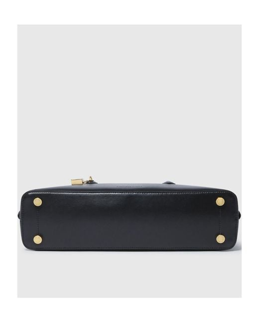 Stella McCartney Black Stella Ryder Lock Plaque Shoulder Bag