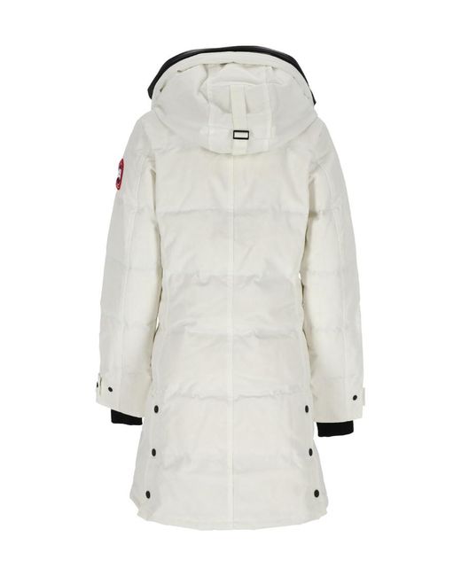 Canada Goose White Shelburne Down Parka Coat