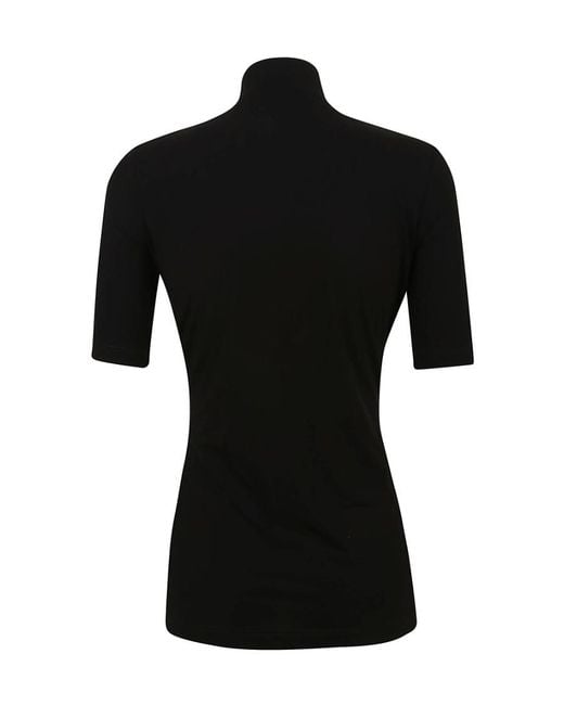 Rabanne Black Stud-Detail Jersey Top