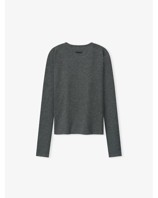 Fear Of God Gray Long-Sleeved Knitwear