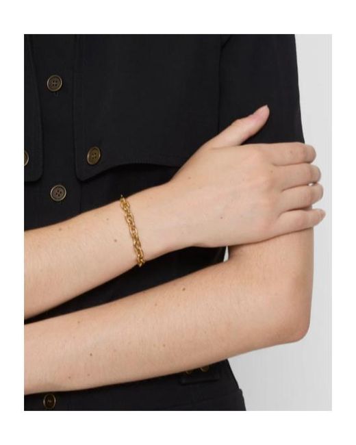 Burberry Metallic Charm Chain Bracelet