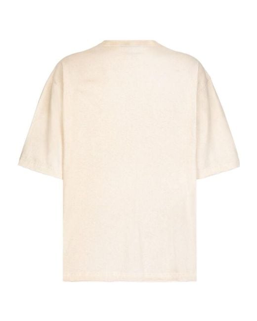 Dolce & Gabbana Natural Banana Tree Printed Short-Sleeved T-Shirt for men
