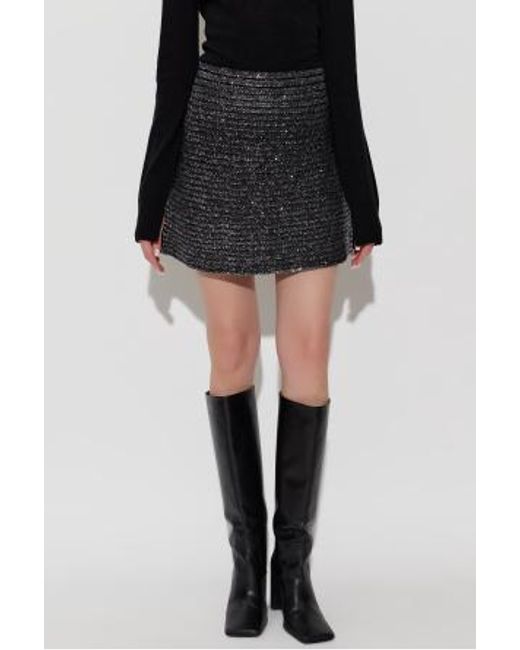 Alaïa Black Sequin Skirt
