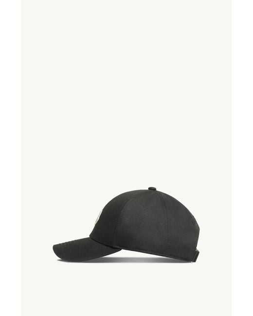 Moncler Blue Logo Patch Baseball Cap for men