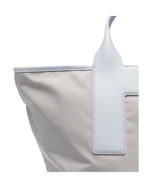 Furla Gray Piuma L Tote Bags