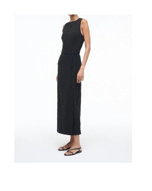 Staud Black Sleeveless Dress