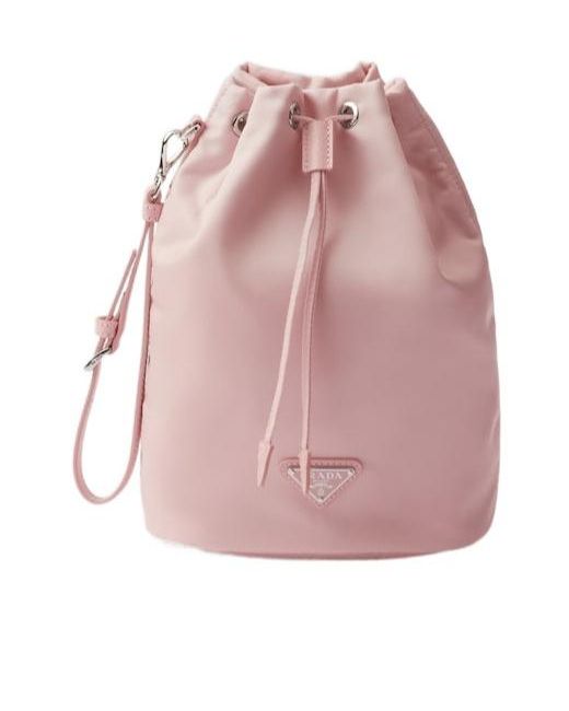 Prada Pink Drawstring Handbag