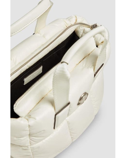 Moncler White Caradoc Mini Tote Bag