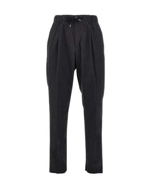 Herno Black Casual Trousers With Belt Loops for men