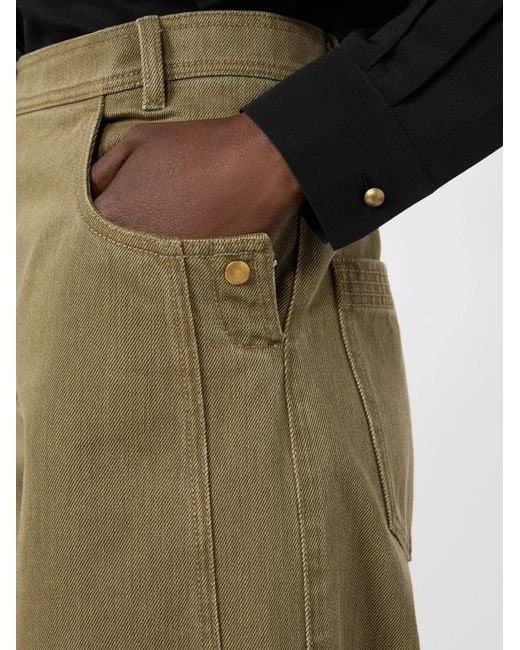 Max Mara Green Wide-Leg Jeans