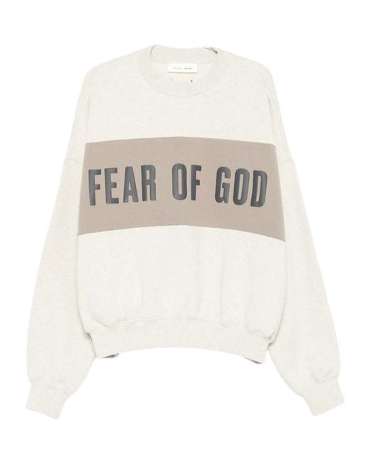 Fear Of God White Long-Sleeved Sweatshirt for men