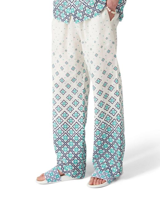Casablanca Blue Gradient Monogram Trousers for men