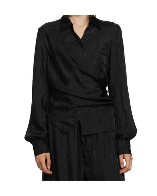 Ann Demeulemeester Black Long Sleeve Shirt
