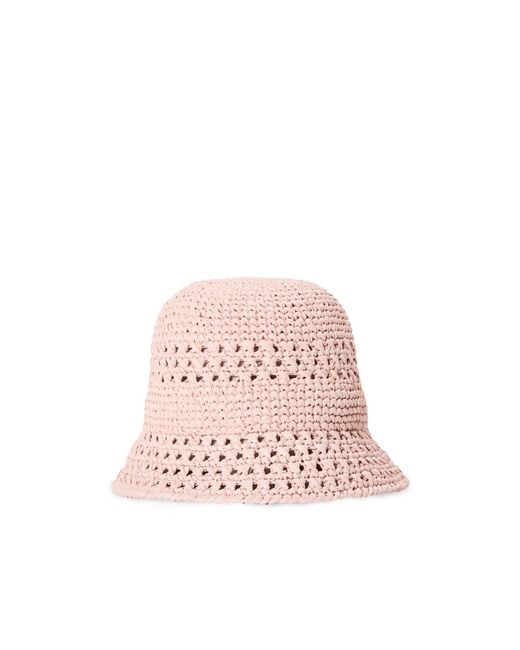 Miu Miu Pink Crochet Bucket Hat