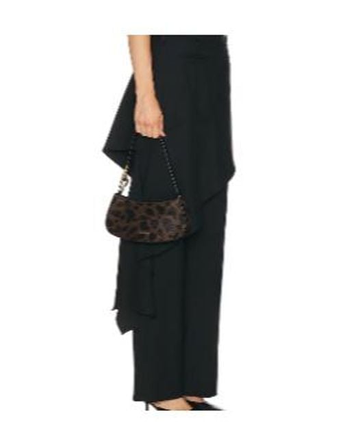 Staud Black Zippered Shoulder Bag