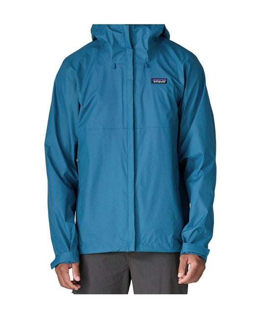 Patagonia Blue Torrentshell 3L Rain Jacket for men