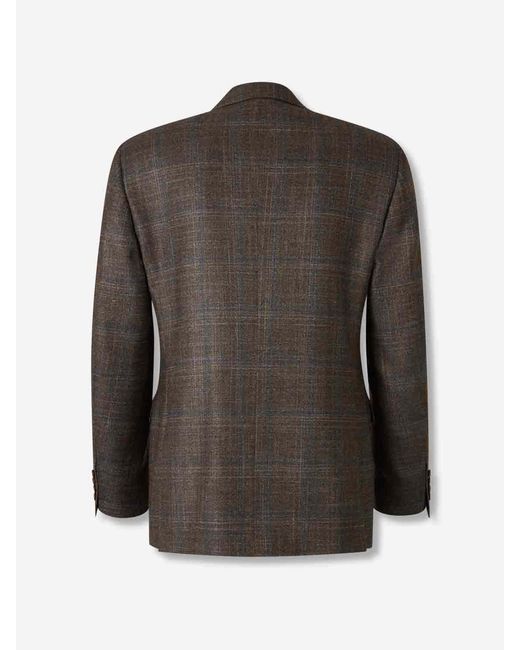 Canali Black Classic Straight Blazer for men