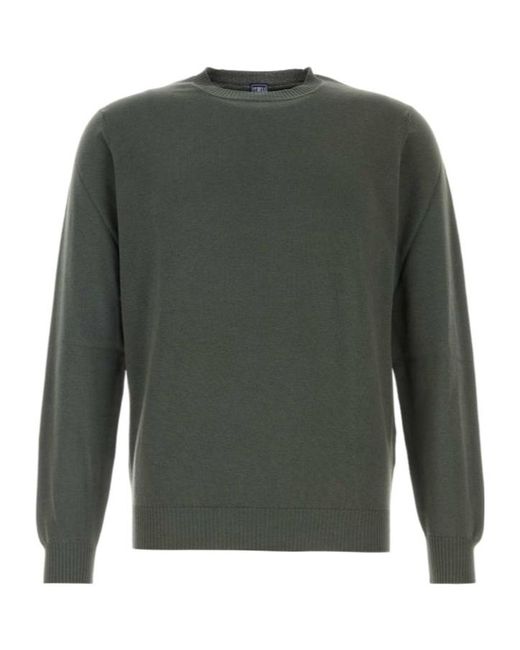 Fedeli Green Classic Long Sleeve Shirt for men