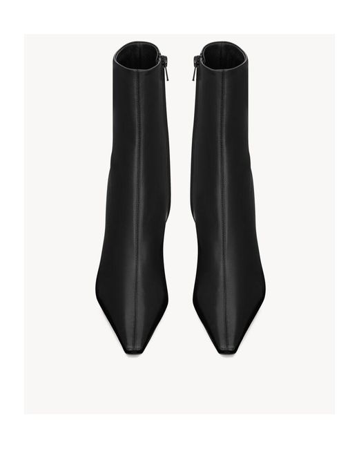 Saint Laurent Black Ashley Booties