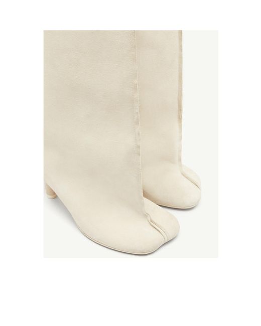 MM6 by Maison Margiela White Anatomic Tube Boots