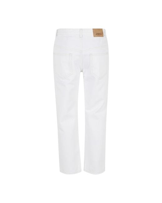 Isabel Marant White Dakota Pants