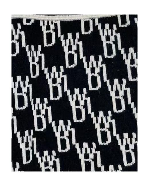 we11done Black Barrage Letter Skirt
