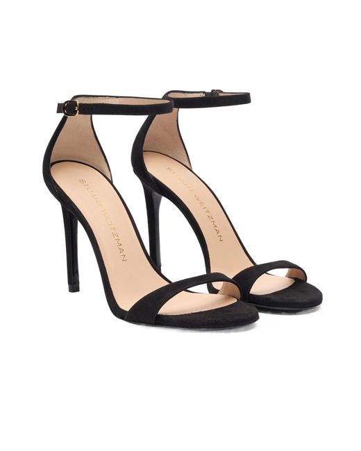 Stuart Weitzman Black Nudist Ii Sandal 100