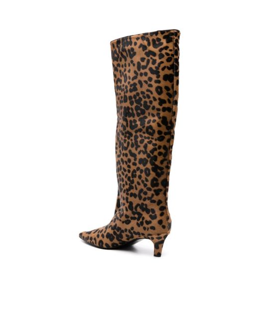 Totême  Brown Totême Print Boots