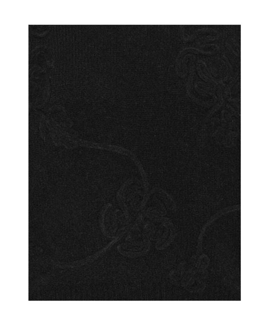 ROTATE BIRGER CHRISTENSEN Black 3D Flower Knit