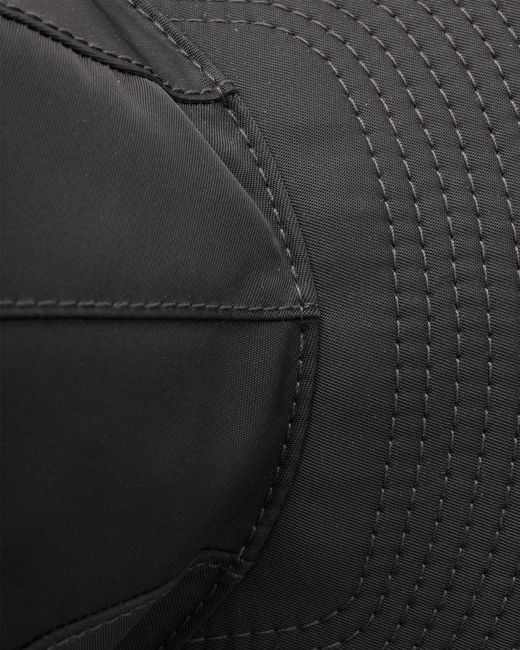 Prada Black Re-Nylon Triangle-Logo Baseball Cap