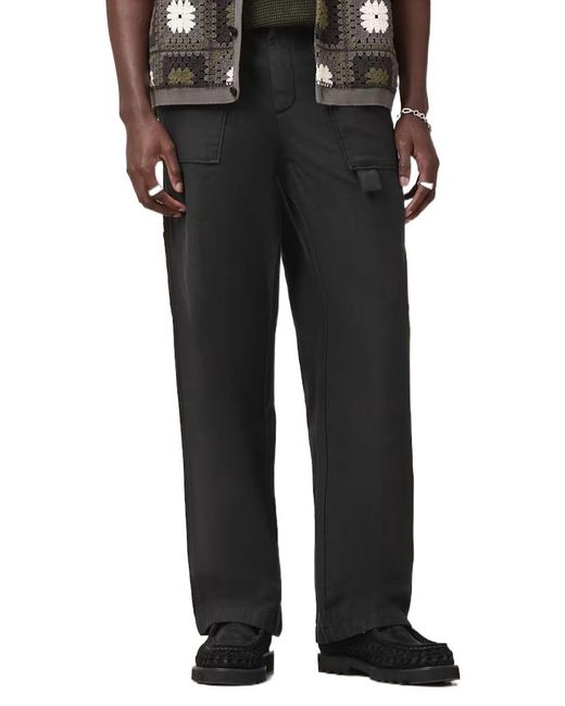 AllSaints Black Talbot Pants for men