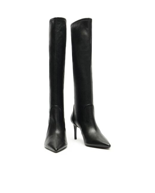 Stuart Weitzman Black Stuart Power Boot 75