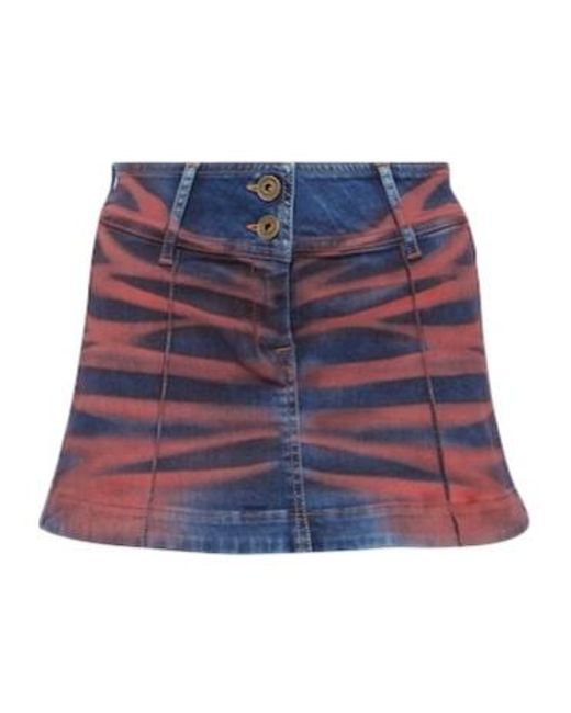 KNWLS Blue Harley Denim Miniskirt