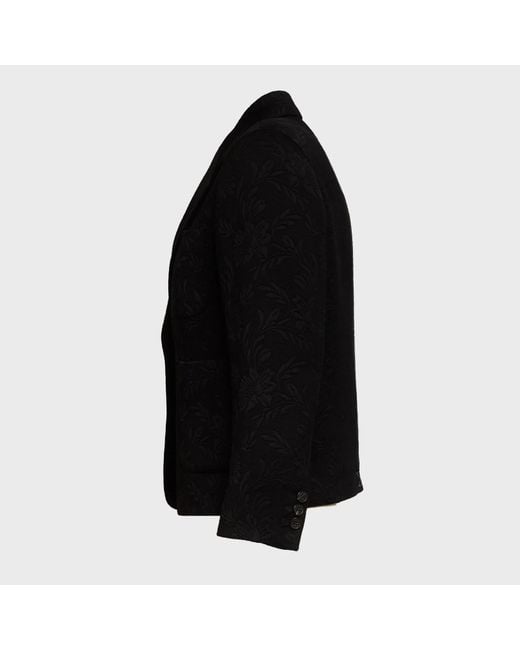 Dries Van Noten Black Bamis Jacquard Blazer