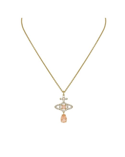 Vivienne Westwood Metallic Drop Pendant Necklace