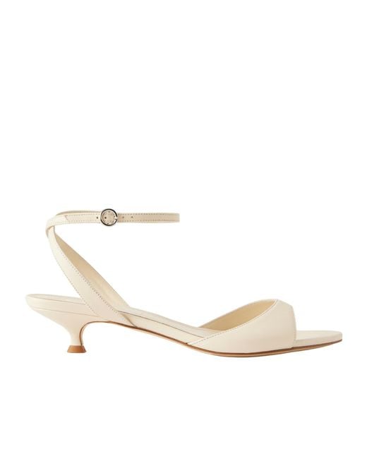 Aeyde White Leather Sandals